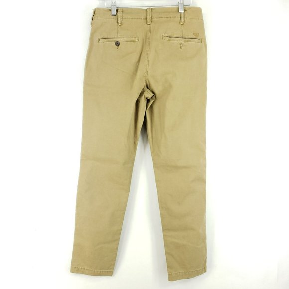 American Eagle Chino Slim Pants Men's Size 29/32 Tan Flex - Picture 7 of 11